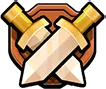 Clash of clans overlapping swords